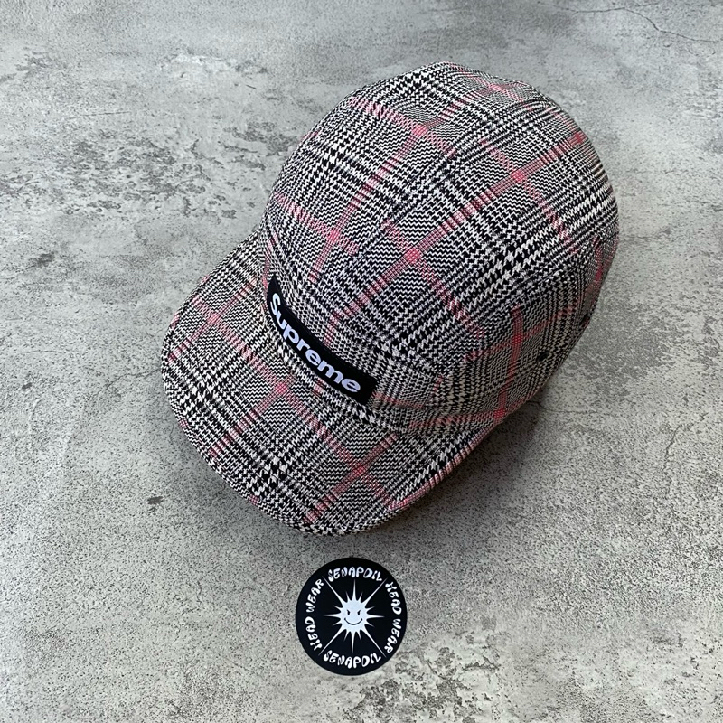 TOPI SUPREME 5PANEL TARTAN MATRIAL