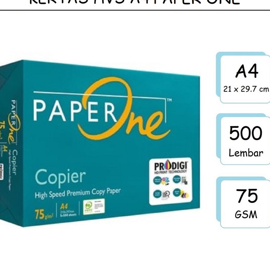 

KP8 Kes HVS A4 75Gram Kes PAPERONE Kes Fotocopy Print Paper