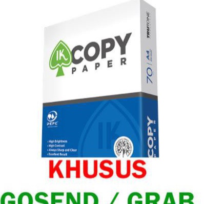 

KI3 COPY PAPER IK 7GR A4 FOLIO GSEND GR4B INSTAN KED FOTOCOPY