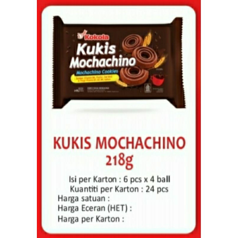 

Kokola Kukis Butter - Mochachino - vanilla - kelapa 218gr