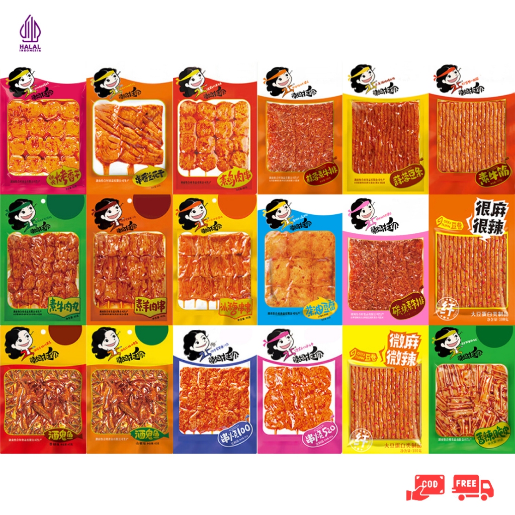 

VVUI_AMA - [HALAL] Gluten Snack Spicy Vegetarian Makanan Ringan Tinggi Protein Murah Tendon Spicy