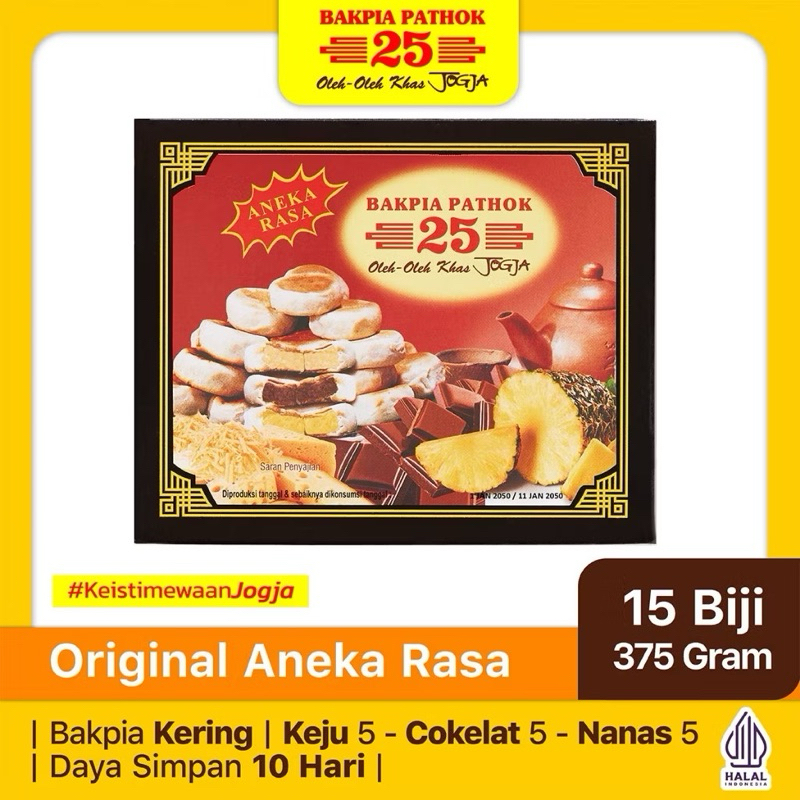 

Bakpia Pathok 25 Original Aneka Rasa | Oleh-oleh Khas Jogja