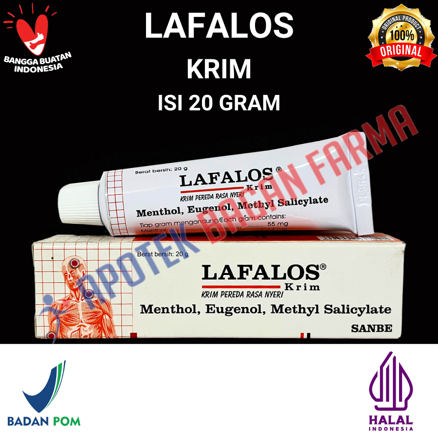 LAFALOS Cream & LAFALOS Plus Cream 20gr - Krim Nyeri Otot Sendi