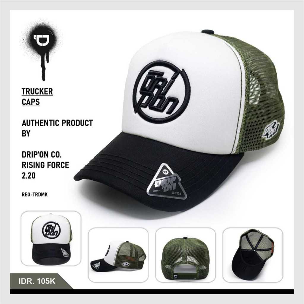 DRIP'ON Topi Jaring Pria Topi Trucker Pria Ori