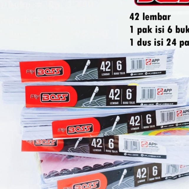 

FG2 1 pack 6pcs BUKU TULIS BOSS 42 LEMBAR BUKU BOS