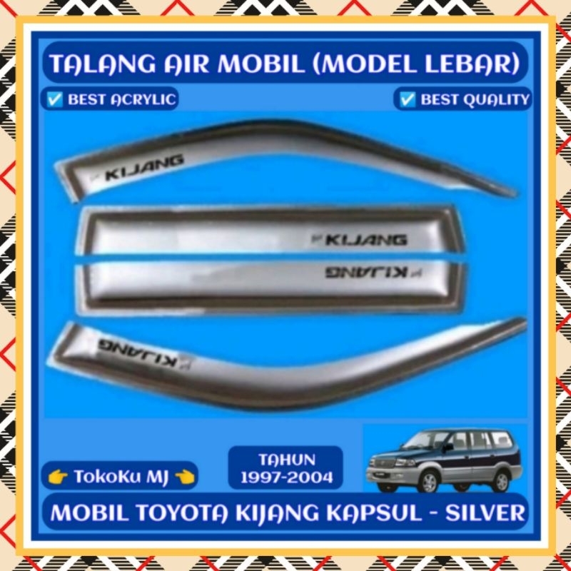 TALANG AIR MOBIL TOYOTA KIJANG KAPSUL (MODEL LEBAR)