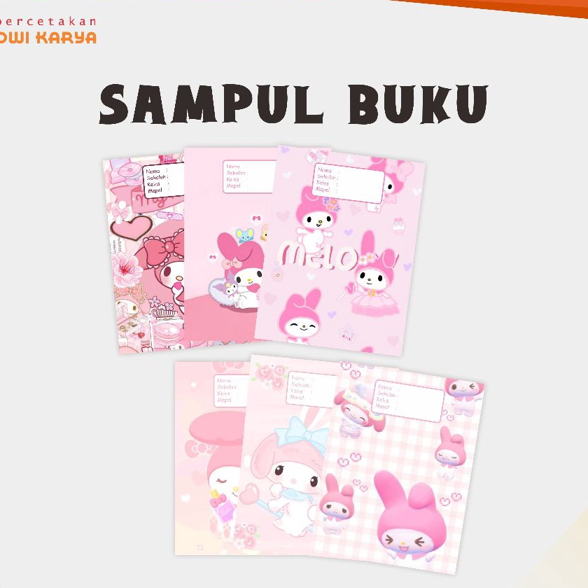 

Terjangkau SAMPUL BUKU KUROMI MELODY 6 LEMBAR SAMPUL BUKU AESTHETIC