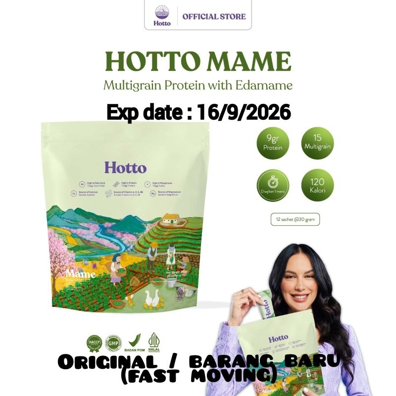 

Hotto Mame Protein Multigrain with Edaname 1 Pouch isi 12 sachet