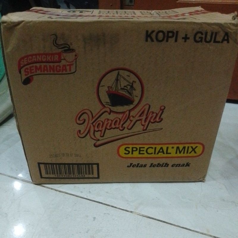 

kopi kapal api spesial mix kopi+ gula 23gr 12 renteng x10bngkus