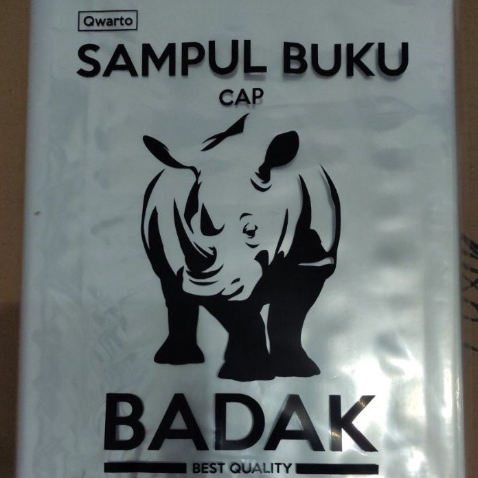 

KI3 Jual Sampul Plastik Buku Quarto CAP BADAK Isi 1 Lembar