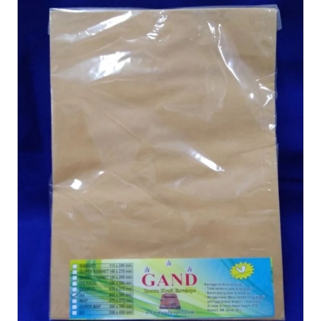 

FG2 Amplop Coklat Folio F4 Gand 8 gr 1 lembar