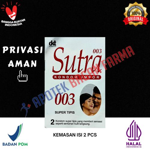 [ PRIVASI AMAN ] SUTRA 003 KONDOM IMPOR SUPER TIPIS ISI 2PCS