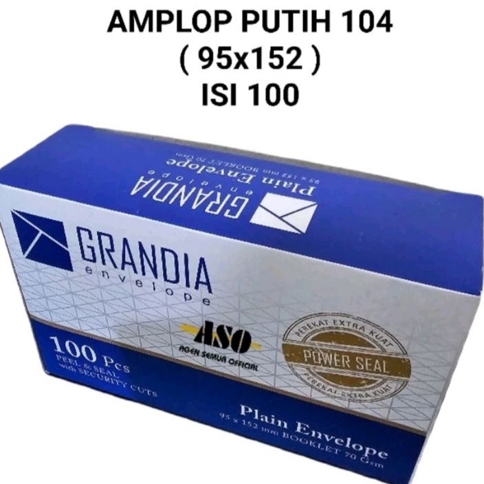 

Hematku AMPLOP GRANDIA PUTIH POLOS 125 X 95 ISI 1 LEMBAR