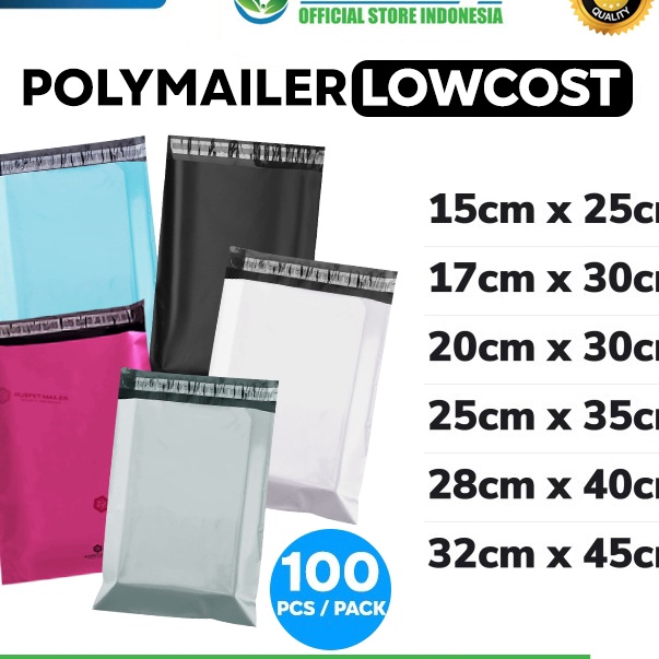 

Spesial Plastik Polymailer PACK LOW COST Amplop Packing Polimailer RUSFET