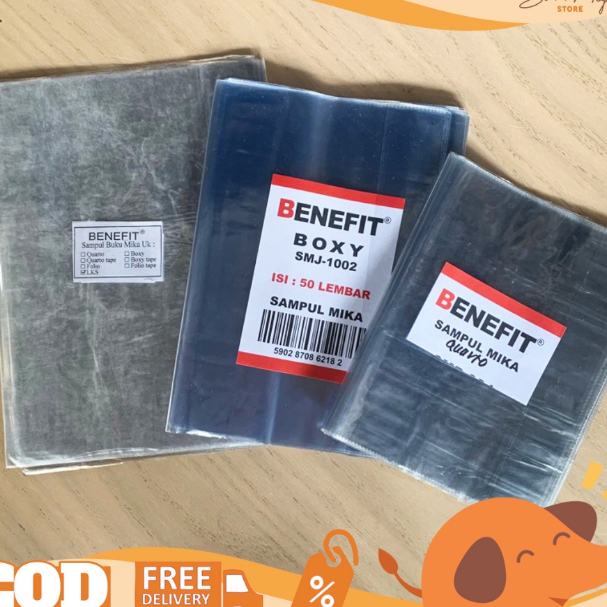 

KI3 Benefit Sampul Buku Mika Plastik Boxy Kwarto LKS PER PAK