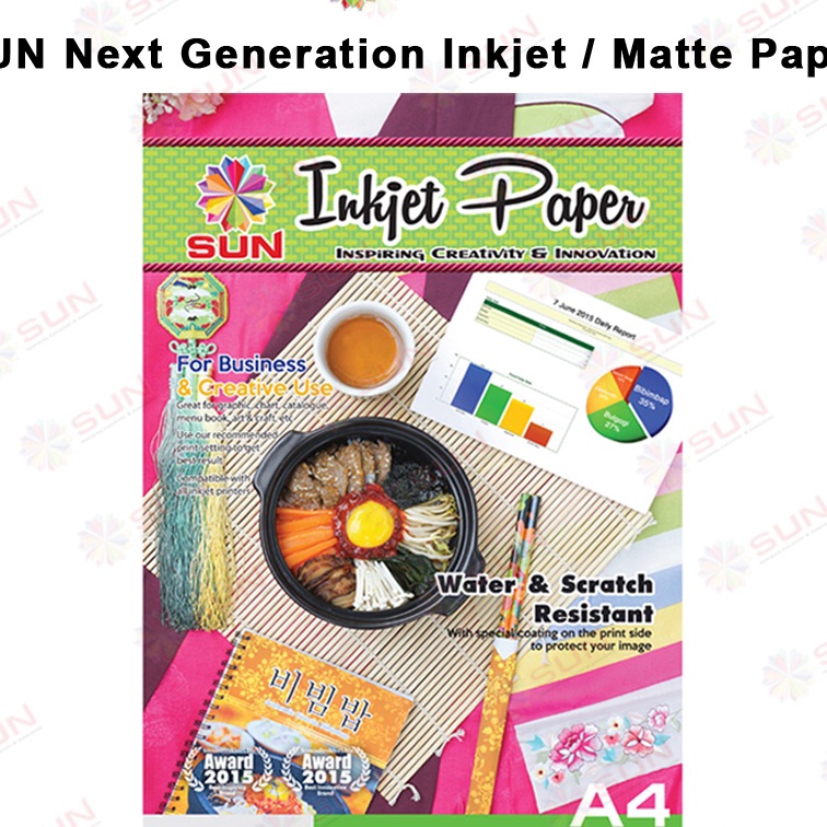 

KI3 Kes Inkjet Single Side A4 SUN Next Generation Inkjet Paper A4 Doff Matte Ketebalan 11 13 2 Gsm Support epsoncanonbrother oridyepmentart paper ink 664 3 673 79 81 BT GT51 52 dll