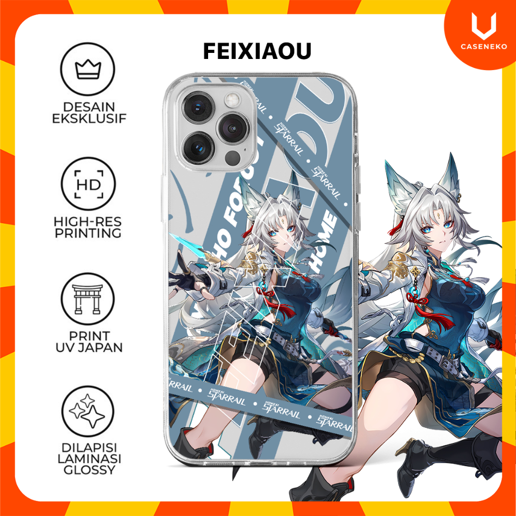 Custom Case Feixiao Honkai Star Rail HSR Game Casing HP 1