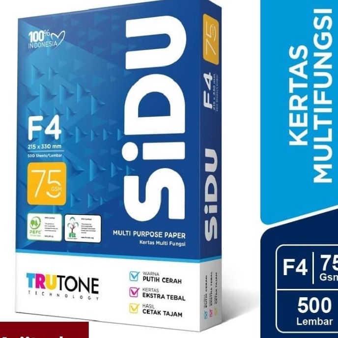 

HJ6 Kes HVS F4 75 GSM SIDU Kes Folio 75 Gram 1 Rim