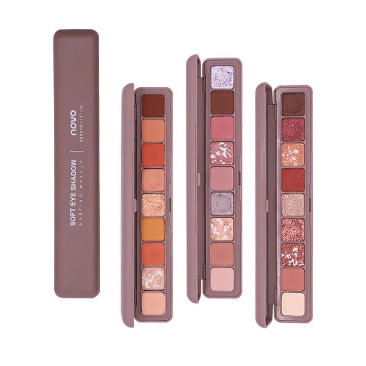 ORIGINAL DOUYIN NOVO EYESHADOW PALETTE 9 COLORS  MATTE EYESHADOW PALETTE GLITTER EYE SHADOW MAKEUP N