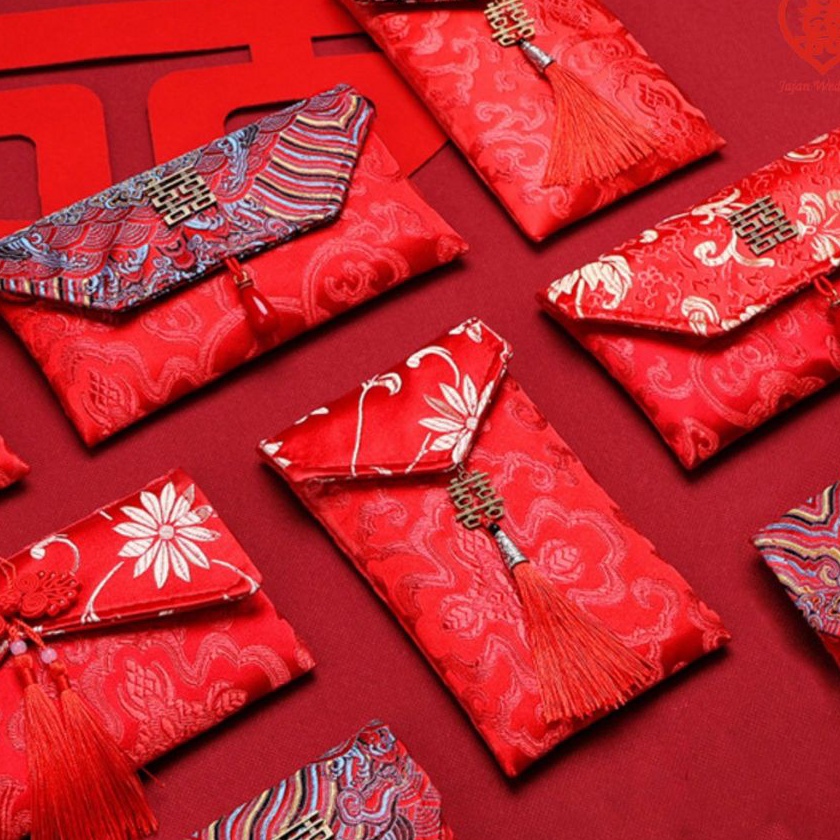 

Bonus JW Angpao Wedding Angpao Sangjit Kain Angpao Motif Embos Angpao Imlek Kain Tebal JW11