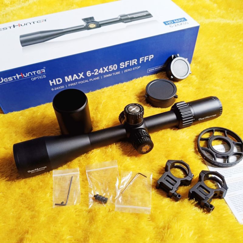 Telescope westhunter hd max 6-24x50sfir ffp zero stop