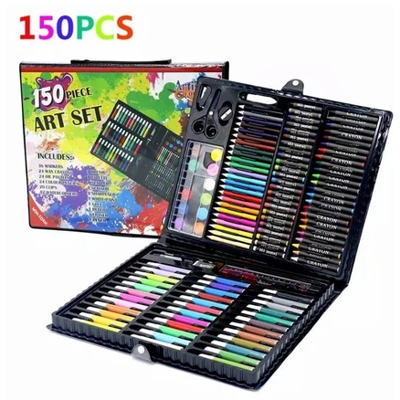 

crayon set 150pcs anak cat air mewarnai anak set gambar anak mengganbar anak pensil warna set JunDW
