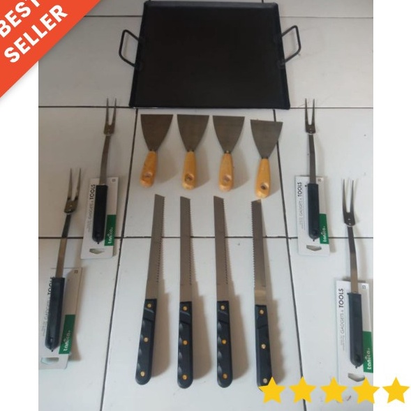 Sekarang Keren  Perangkat Roti Bakar Pisau Roti Bakar Kape Spatula dan Garpu daging Roti Bakar