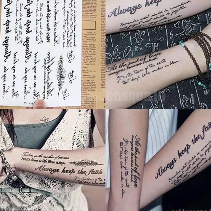 PRODUCT TERKECE QC89 TATO TEMPORER Tahan air  tato Temporary Tahan air tahan lama  Tatoo sticker tul
