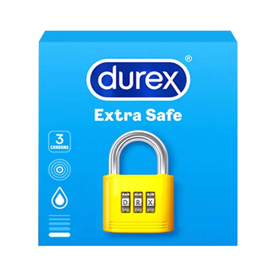 KONDOM DUREX EXTRA SAFE ISI 3