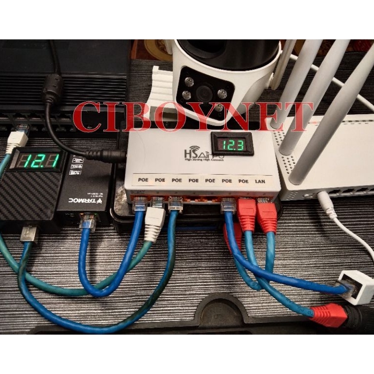 KODE B4R4 switch HSAirPo modif POE inout 53volt