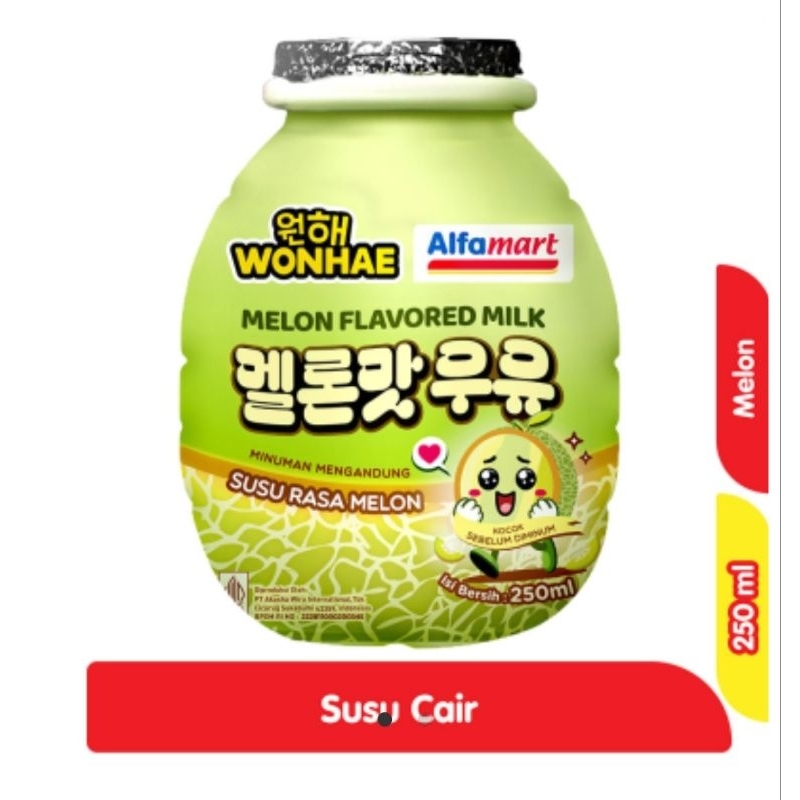 

Wonhae Mujigae Melon Flavored Milk Susu Cair Rasa Melon 250ml