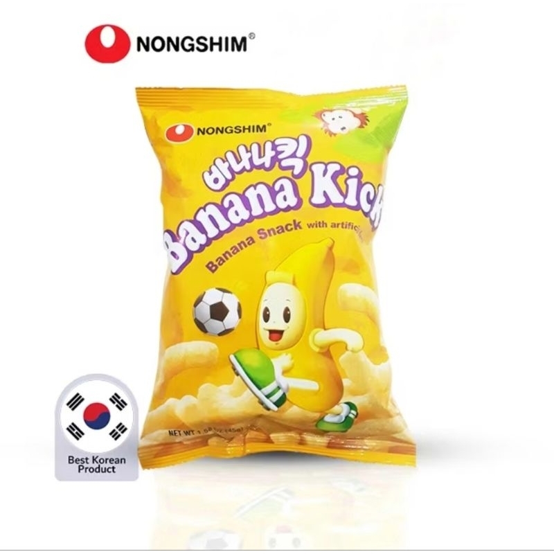 

Nongshim Banana Kick - Snack Korea Rasa Pisang 45gr