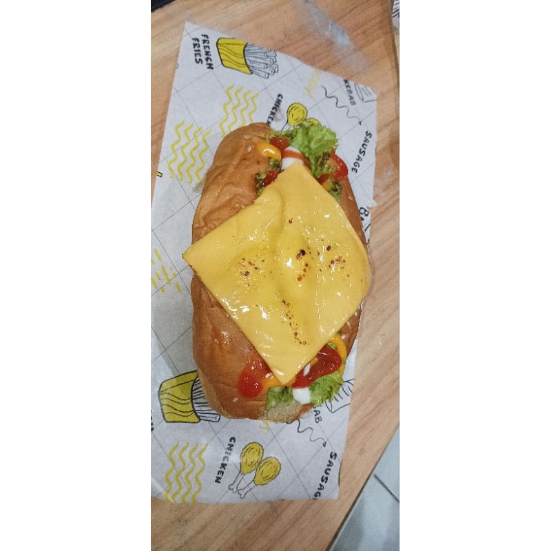 

roti sosis jumbo
