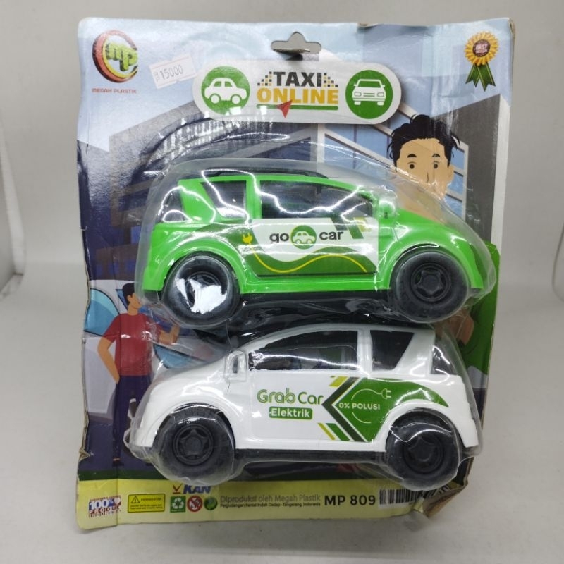Set Mainan Mobil Taxi Online