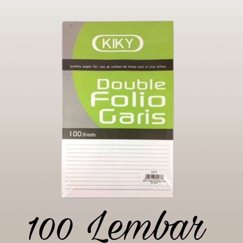 

H7Y Kertas Bergaris/Double Folio Kiky & Sidu Isi 100 & 200
