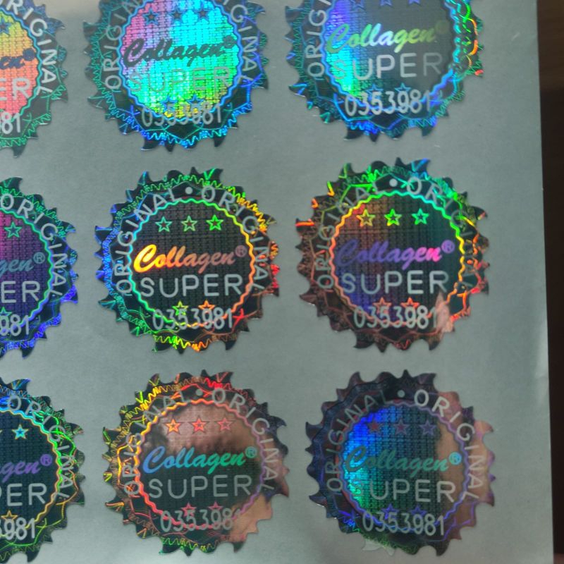 

stker hologram collagen silver