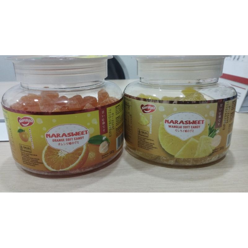 

HALAL NARAYA NARASWEET SOFT CANDY ORANGE / MANGO / WANGLAI 380GR