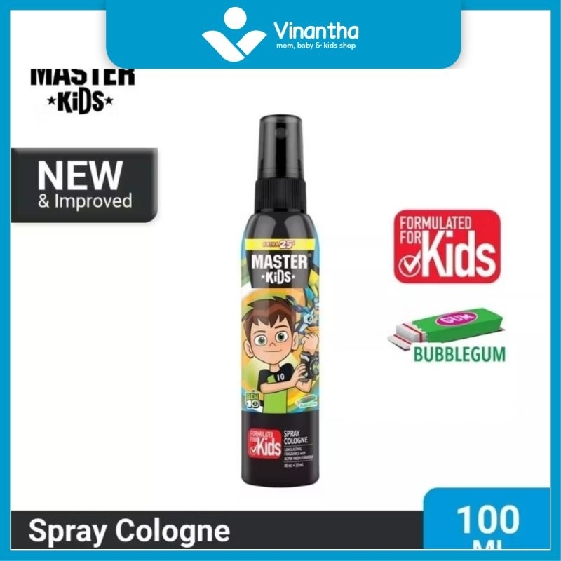 MASTER KIDS SPRAY COLOGNE BEN10 100ML-vinanthababyshop