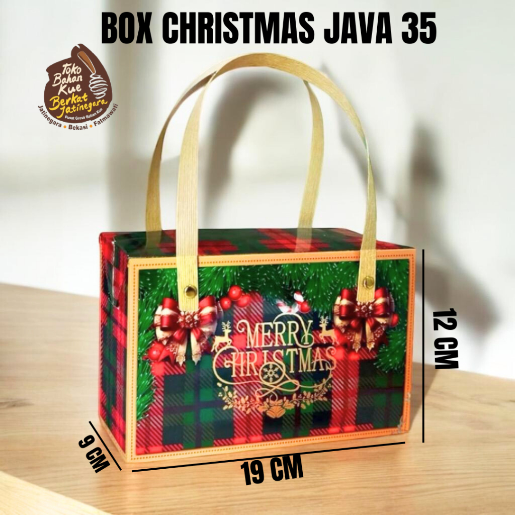 

BOX / DUS CRHISTMAS JAVA 35 / BOX NATAL ISI 2 TOPLES 600 ML / BOX NATAL LUCU