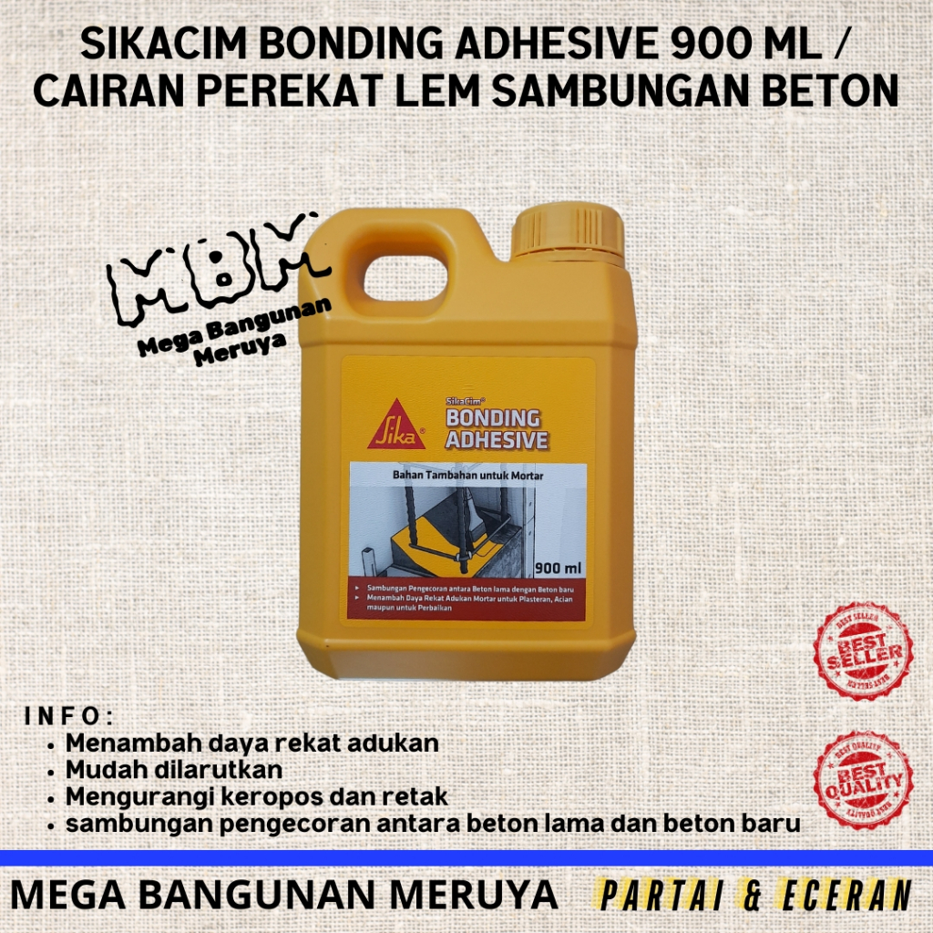 Sikacim Bonding Adhesive Bonding Agent Lem Beton 900ml