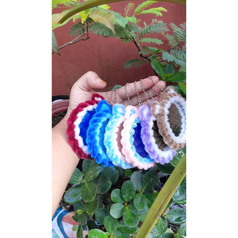 cermin kawat bulu/kaca kawat bulu/cermin mini/cermin saku/cermin aesthetic/cermin gantung