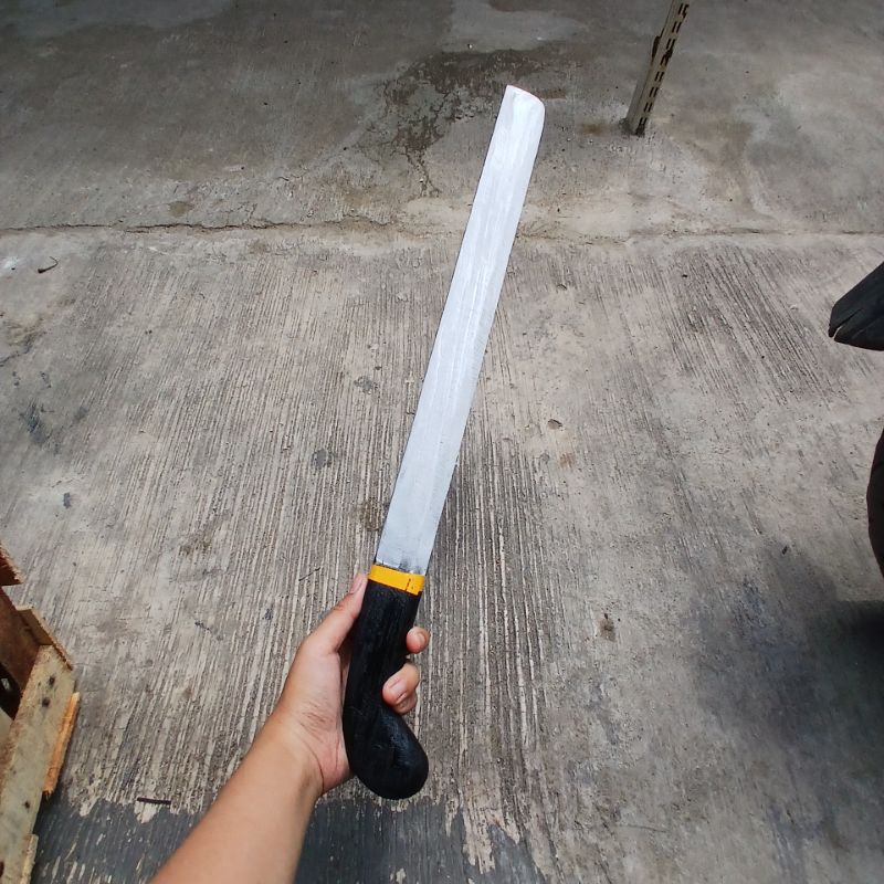 GOLOK PANJANG MAINAN (Tanpa Sarung) /Golok-golokan/bahan kayu /Golok silat betawi palang pintu/IPSi 