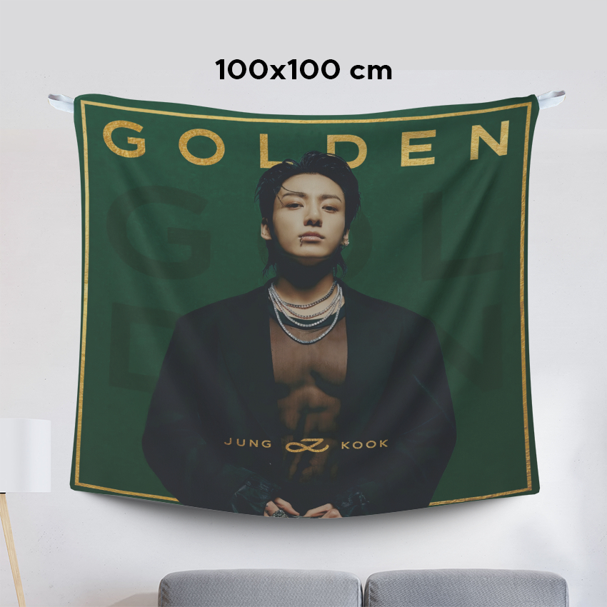 POSTER KAIN TAPESTRY KIM JUNGKOOK cover album golden