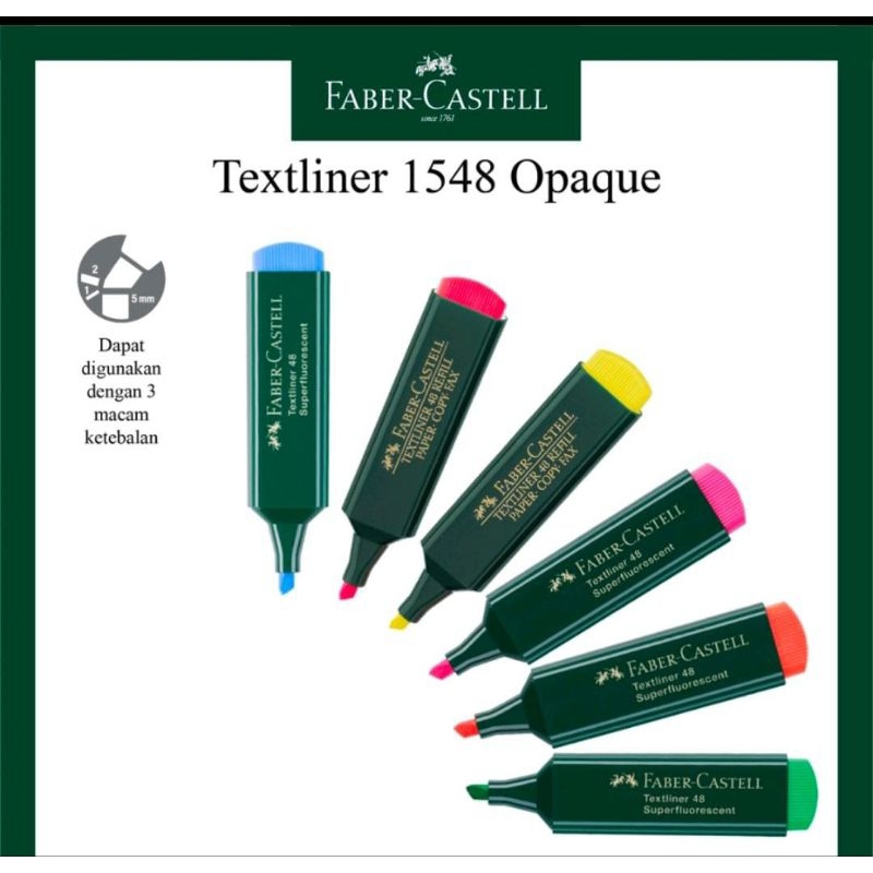 

Textliner Highlighter Faber Castell Marker 48