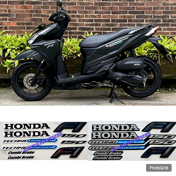 STIKER STRIPING MOTOR HONDA VARIO 150 2015 2016 LED ISS SEPASANG FULL SET