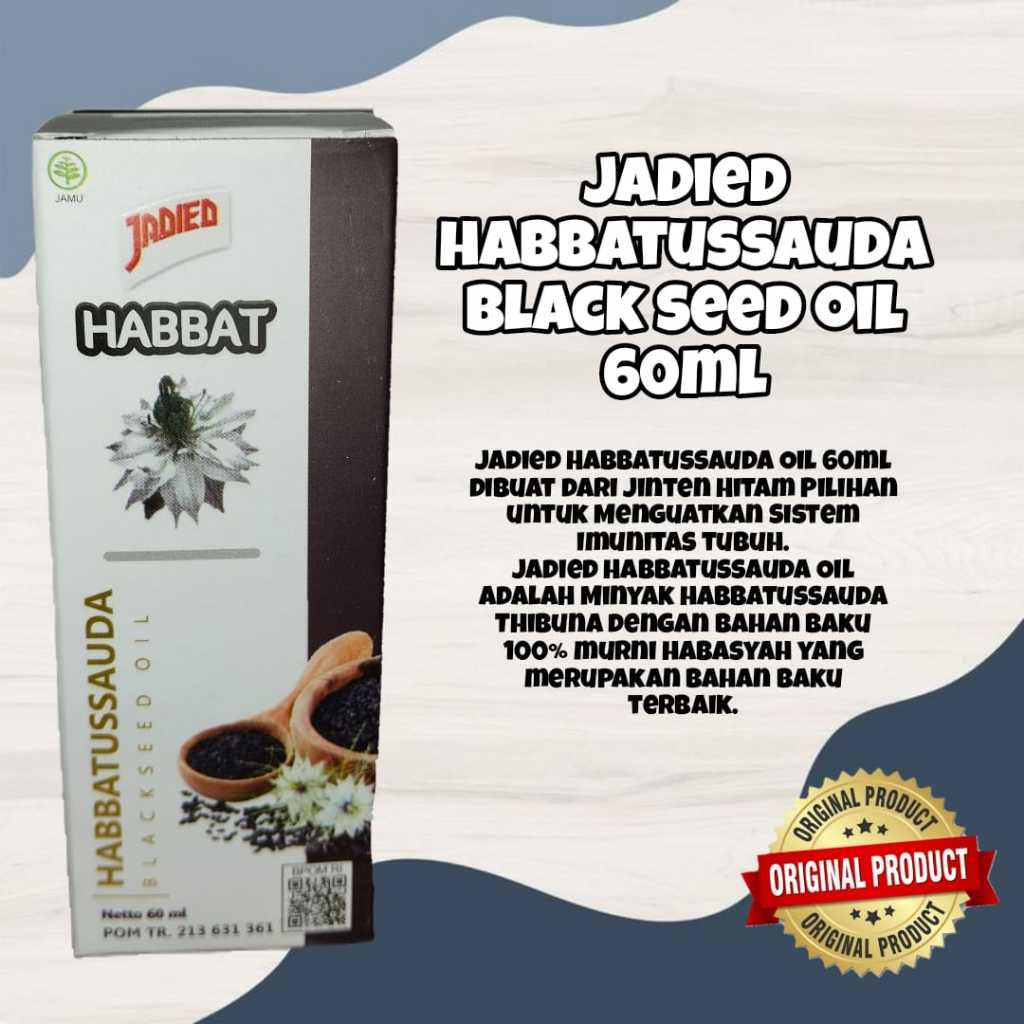 Minyak Habbatussauda BlackSeed Oil Jadied Habbat 60 ml