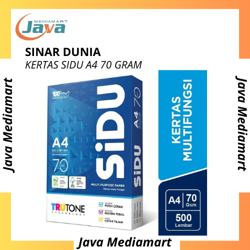 

Kertas HVS A4 Sinar Dunia SIDU 70 Gram