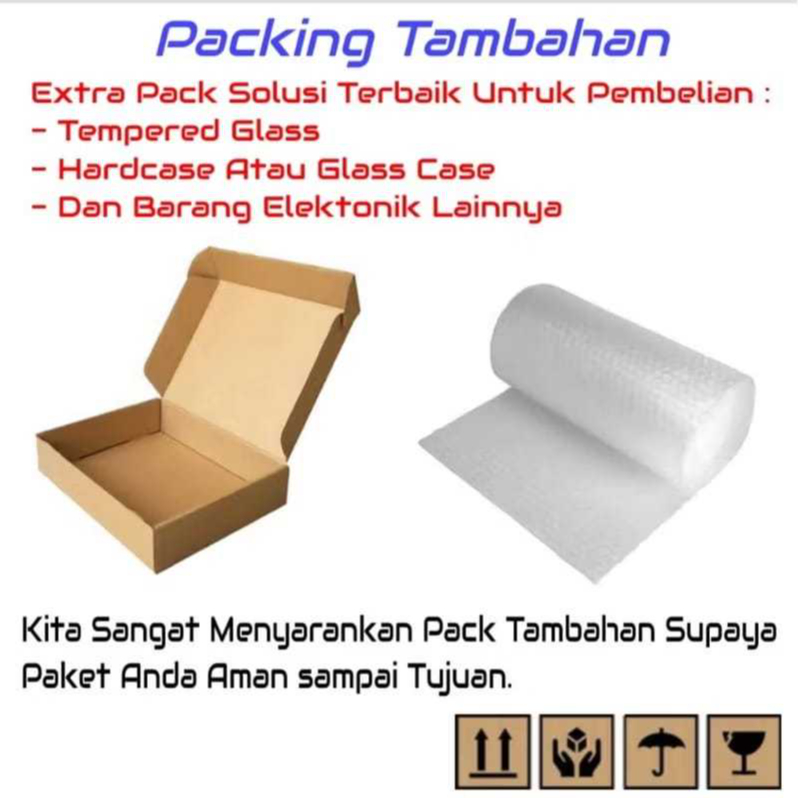 

Packing Tambahan Bubble Warp dan Kotak Dus