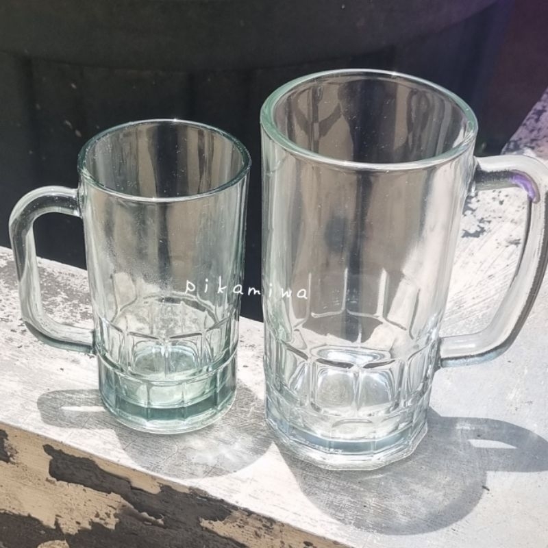 GELAS GAGANG 500 ML B20L gelas gagang murah gelas bir gelas beer gelas es teh gelas cendol gelas can