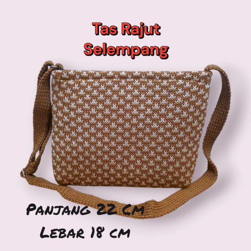 Tas selempang rajut/tas selempang rajut kecil/tas selempang rajut termurah/tas selempang kekinian/ta